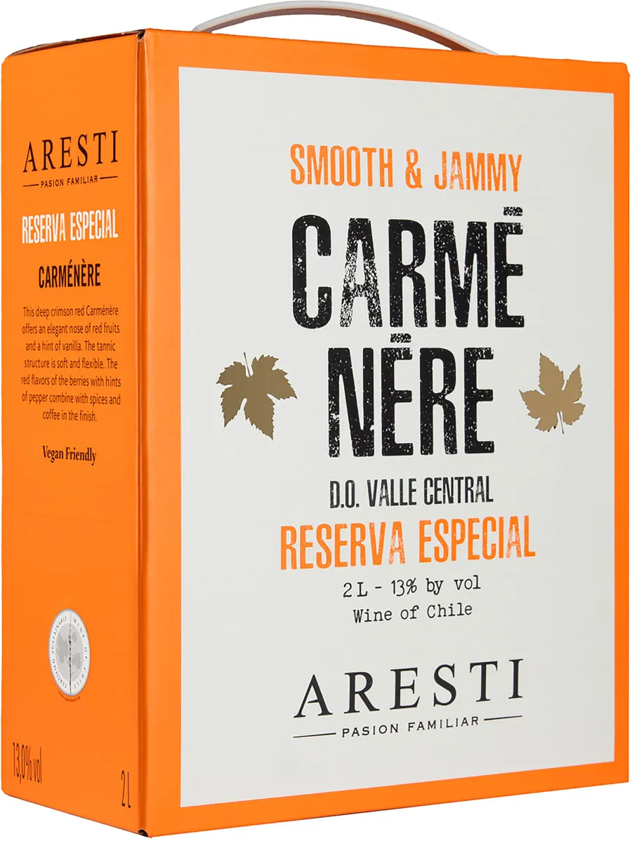 Aresti Reserva Especial Carmenère 2025 hanapakkaus
