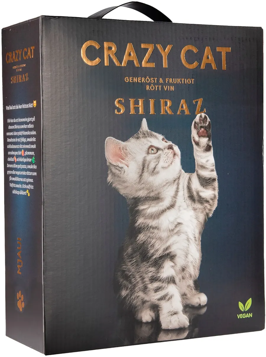 Crazy Cat Shiraz hanapakkaus