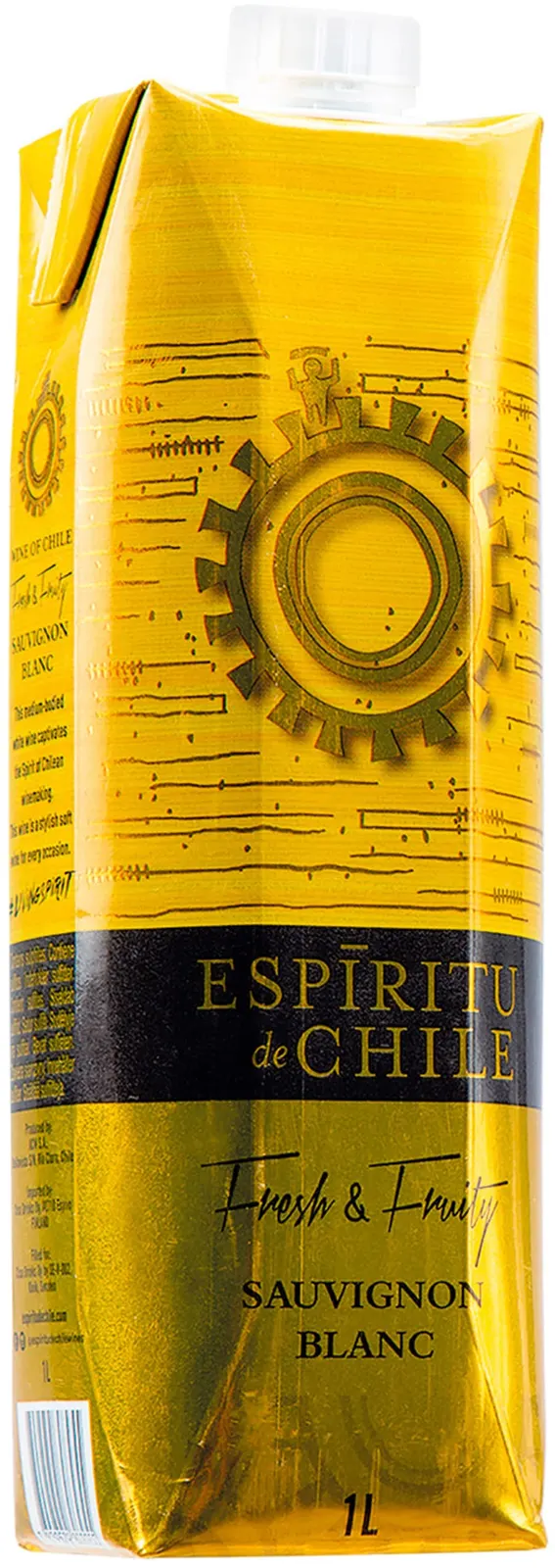 Espiritu de Chile Fresh & Fruity Sauvignon Blanc kartonkitölkki