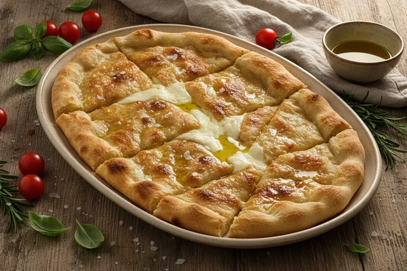 Focaccia di Recco – rapea juustofocaccia