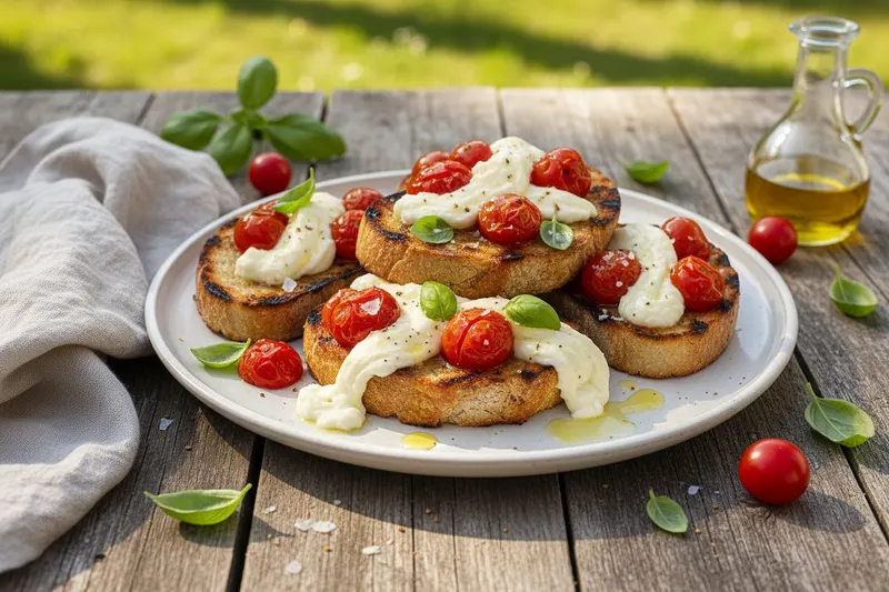 Bruschetta grillitomaateilla