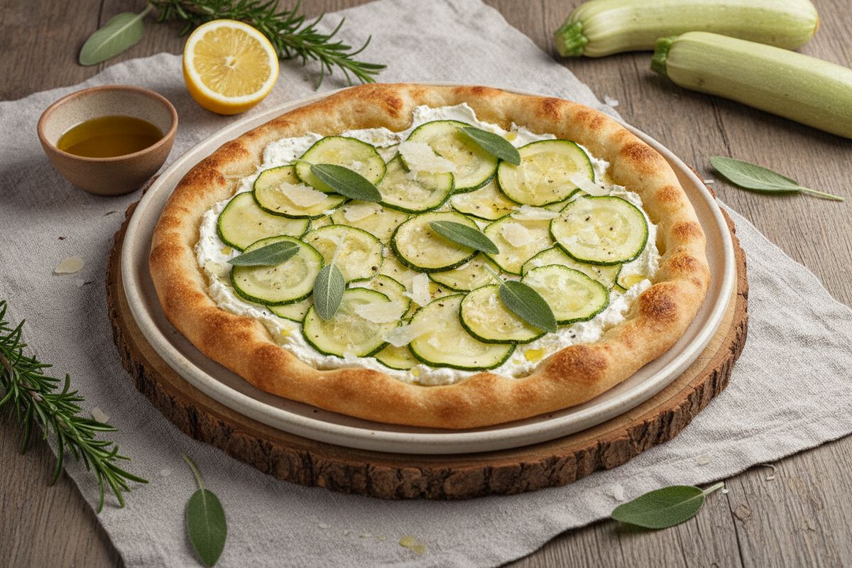 Kesäkurpitsa-flatbread
