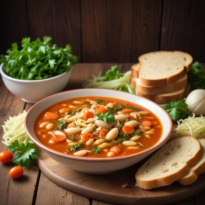 Klassinen italialainen minestrone-keitto