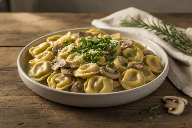 Sieni-tortellinipannu
