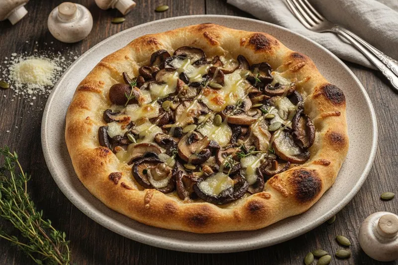 Sienipinsa tryffeliöljyllä ja parmesaanilla