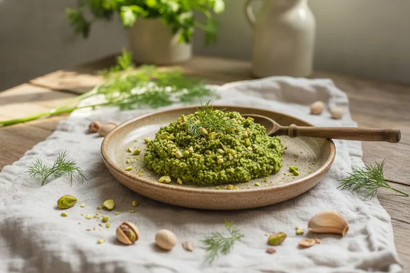 Tillipesto kesäsalaateille