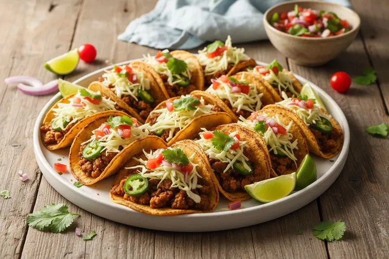 Tulinen smash-taco