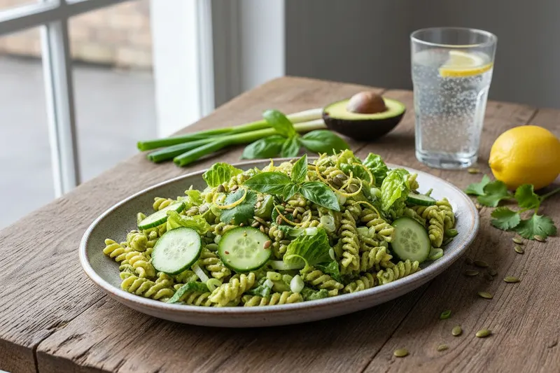 Green goddess -pastasalaatti