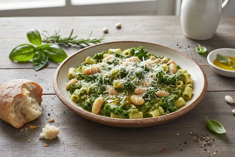 Vihreä Pasta e Fagioli