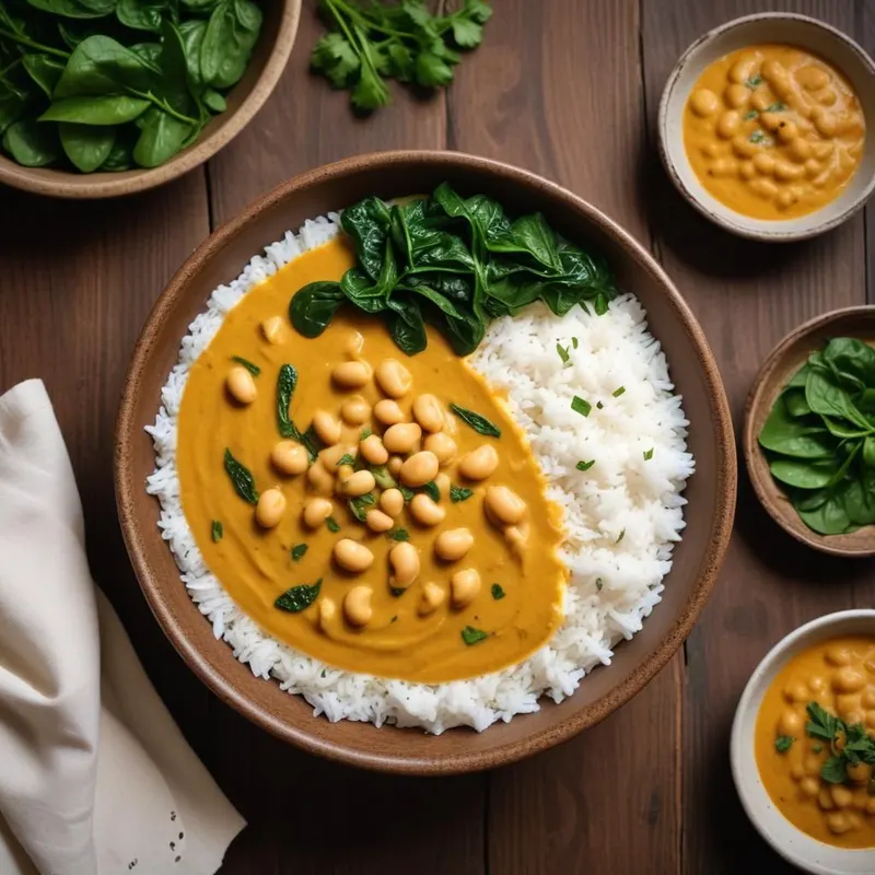 Viiden aineksen kasviscurry